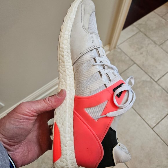 Adidas Men's Ultraboost Equipment ADV/91-16 Athletic Shoes, White/Black, Sz 13 - Picture 12 of 16